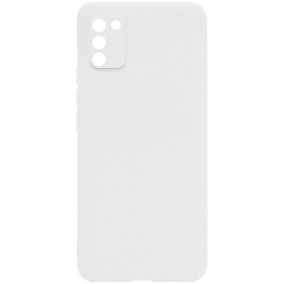Силиконовый чехол Candy Full Camera для Samsung Galaxy A03s Белый / White