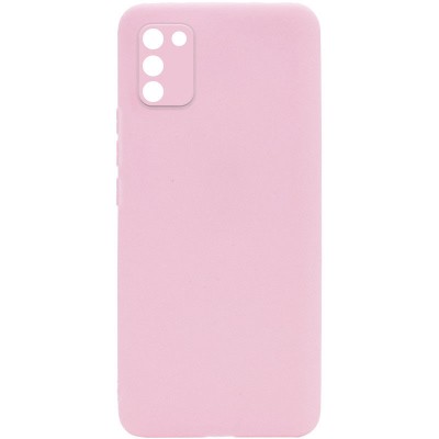 Силиконовый чехол Candy Full Camera для Samsung Galaxy A03s Розовый / Pink Sand