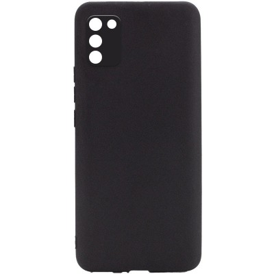 Силиконовый чехол Candy Full Camera для Samsung Galaxy A03s Черный / Black