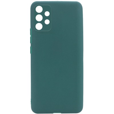 Силиконовый чехол Candy Full Camera для Samsung Galaxy A32 4G Зеленый / Forest green