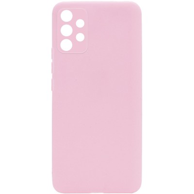 Силиконовый чехол Candy Full Camera для Samsung Galaxy A32 4G Розовый / Pink Sand