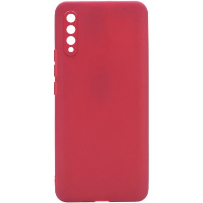 Силиконовый чехол Candy Full Camera для Samsung Galaxy A50 (A505F) / A50s / A30s Красный / Camellia