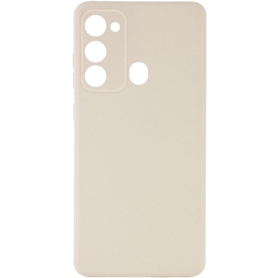 Купити Силиконовый чехол Candy Full Camera для Tecno Spark Go 2022 (KG5m) / Spark 8C Бежевый / Antigue White