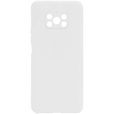 Силиконовый чехол Candy Full Camera для Xiaomi Poco X3 NFC / Poco X3 Pro Белый / White