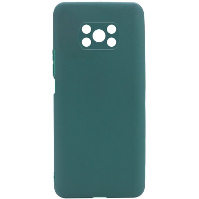 Силиконовый чехол Candy Full Camera для Xiaomi Poco X3 NFC / Poco X3 Pro Зеленый / Forest green