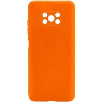 Силиконовый чехол Candy Full Camera для Xiaomi Poco X3 NFC / Poco X3 Pro Оранжевый / Orange