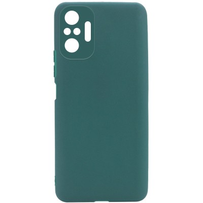 Силиконовый чехол Candy Full Camera для Xiaomi Redmi Note 10 Pro / 10 Pro Max Зеленый / Forest green