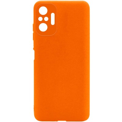 Силиконовый чехол Candy Full Camera для Xiaomi Redmi Note 10 Pro / 10 Pro Max Оранжевый / Orange
