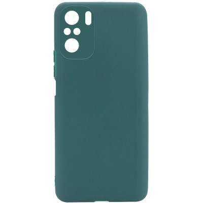 Силиконовый чехол Candy Full Camera для Xiaomi Redmi Note 10 Зеленый / Forest green