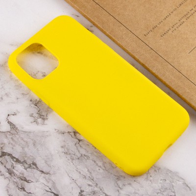 Силиконовый чехол Candy для Apple iPhone 14 (6.1") Желтый