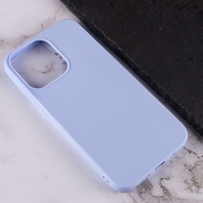 Силиконовый чехол Candy для Apple iPhone 14 Pro (6.1") Голубой / Lilac Blue