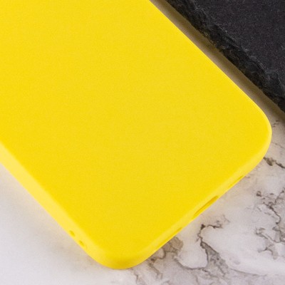 Силиконовый чехол Candy для Apple iPhone 14 Pro (6.1") Желтый