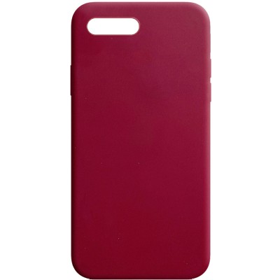 Силиконовый чехол Candy для Apple iPhone 7 plus / 8 plus (5.5") Бордовый