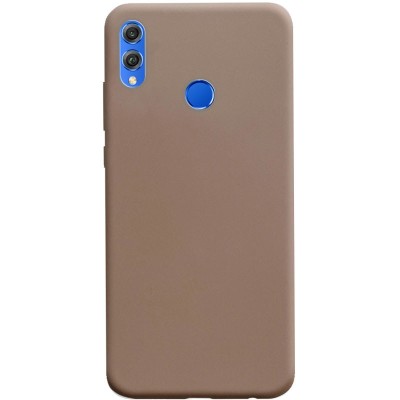Силиконовый чехол Candy для Huawei Honor 8X Коричневый