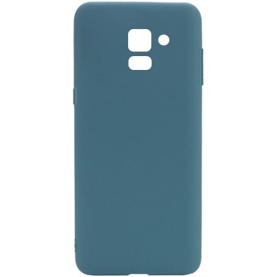 Силиконовый чехол Candy для Samsung A530 Galaxy A8 (2018) Синий / Powder Blue