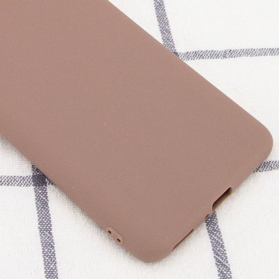 Силиконовый чехол Candy для Samsung Galaxy A03s Коричневый