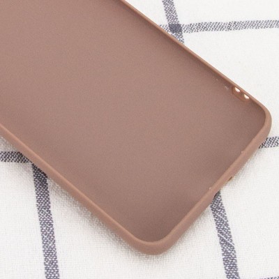 Силиконовый чехол Candy для Samsung Galaxy A03s Коричневый