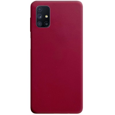 Силиконовый чехол Candy для Samsung Galaxy A04s Бордовый