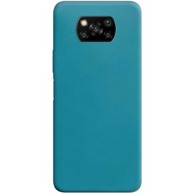 Силиконовый чехол Candy для Xiaomi Poco X3 NFC / Poco X3 Pro Синий / Powder Blue