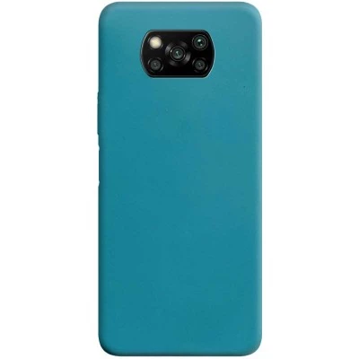 Силиконовый чехол Candy для Xiaomi Poco X3 NFC / Poco X3 Pro Синий / Powder Blue