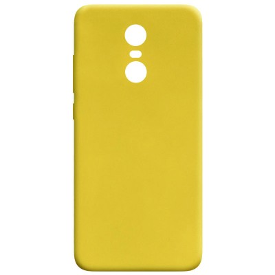 Силиконовый чехол Candy для Xiaomi Redmi 5 Plus / Redmi Note 5 (SC) Желтый