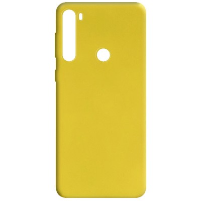 Силиконовый чехол Candy для Xiaomi Redmi Note 8 / Note 8 2021 Желтый