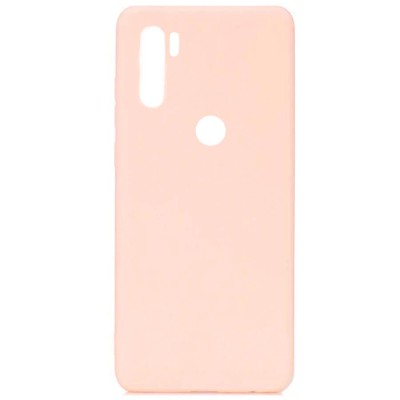 Силиконовый чехол Candy для Xiaomi Redmi Note 8 / Note 8 2021 Розовый