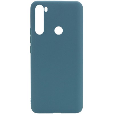 Силиконовый чехол Candy для Xiaomi Redmi Note 8 / Note 8 2021 Синий / Powder Blue