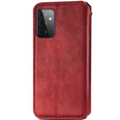 Кожаный чехол книжка GETMAN Cubic (PU) для Samsung Galaxy A72 4G / A72 5G Красный - 0