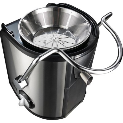 Купити Соковыжималка Gorenje центробежная 800Вт, чаша-1.1л, жмых-1.5л, желоб на целое яблоко, пластик/металл, черный (JC805EII)