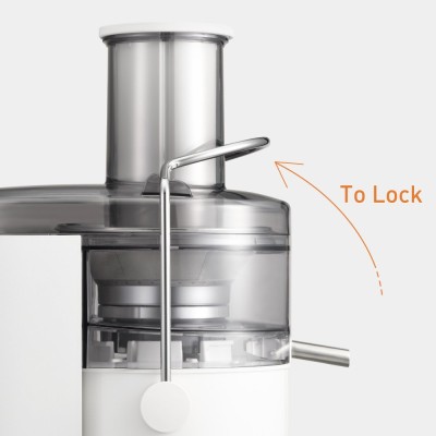 Соковыжималка Panasonic центробежная 1000Вт, чаша-1.5л, жмых-2л, желоб на целое яблоко, пластик/металл, белый (MJ-CB100WTQ)