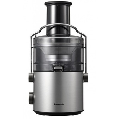 Соковыжималка Panasonic центробежная 1000Вт, чаша-1.5л, жмых-2л, желоб на целое яблоко, пластик/металл, черный (MJ-CB600STQ)