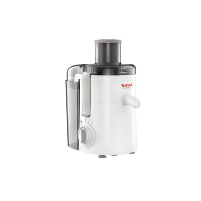 Соковыжималка Tefal Frutelia + центробежная 350Вт, чаша-0.95л, жмых-0.5л, пластик, бело-серый (ZE370138)