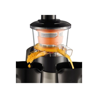 Купити Соковыжималка Tefal Infiny Press шнековая 200Вт, чаша-0.8л, жмых-0.8л, пластик, серебристо-черный (ZC255B38)