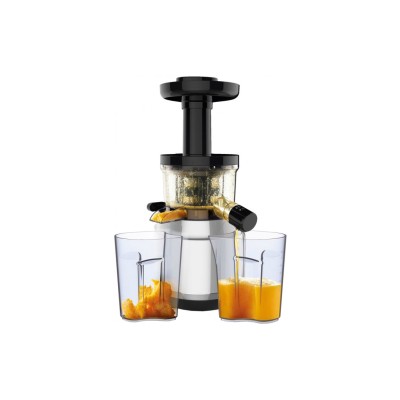 Соковыжималка Tefal Juice&Clean шнековая 150Вт, чаша-0.8л, жмых-0.8л, пластик, серебристо-черный (ZC420E38)