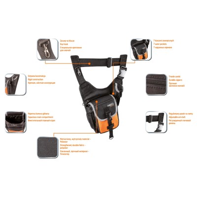 Купити Сумка для инструмента NEO, упрочненный полиэстер, 7 наружных карманов (84-316)