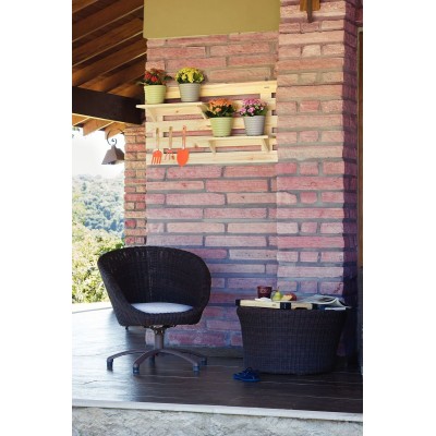 Таця сервір. TRAMONTINA SMALL TRAY BLACK 47,2x27,2x20 см складна (91390/108)