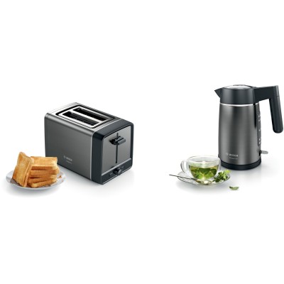 Тостер Bosch 970Вт, пластик, серый (TAT5P425)