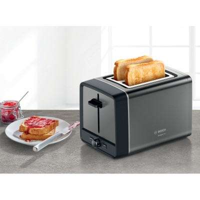 Тостер Bosch 970Вт, пластик, серый (TAT5P425)