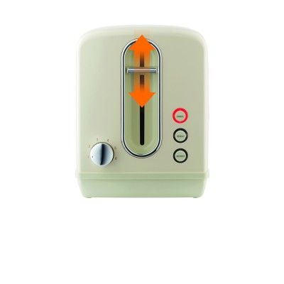 Тостер Gorenje 1000Вт, металл/пластик, бежевый (T1100CLI)