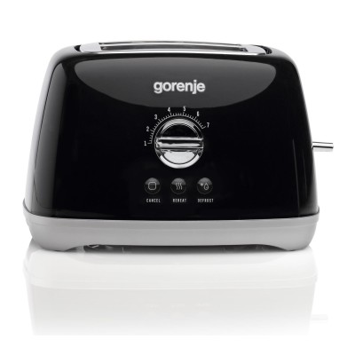 Тостер Gorenje, 900Вт, пластик-металл, черный (T900RLBK)
