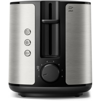 Тостер Philips WiWa Collection 950Вт, металл/пластик, черный (HD2650/90)