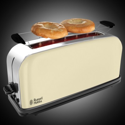Купити Тостер Russell Hobbs Classic 1100Вт, длинные слоты, металл, бежевый (21395-56)