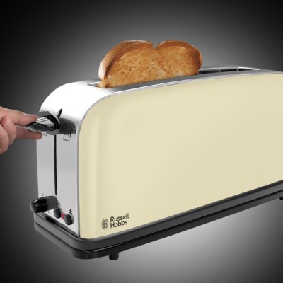 Купити Тостер Russell Hobbs Classic 1100Вт, длинные слоты, металл, бежевый (21395-56)