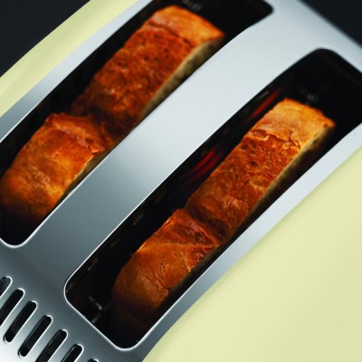 Тостер Russell Hobbs Colours Plus 1100Вт, металл, бежевый (23334-56)