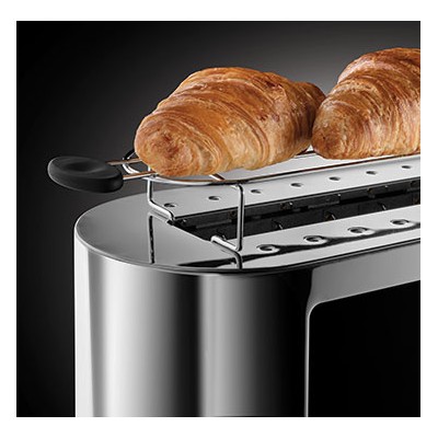 Купити Тостер Russell Hobbs Elegance, 1420Вт, металл+стекло, быстрая прожарка, серебристый (23380-56)