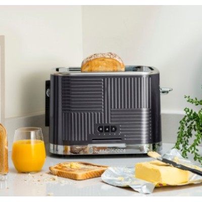 Тостер Russell Hobbs Geo 1640Вт, подогрев, разморозка, металл (25250-56)