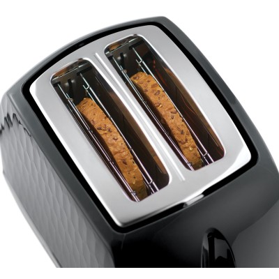 Тостер Russell Hobbs Honeycomb 850Вт, широкие слоты, пластик, черный (26061-56)