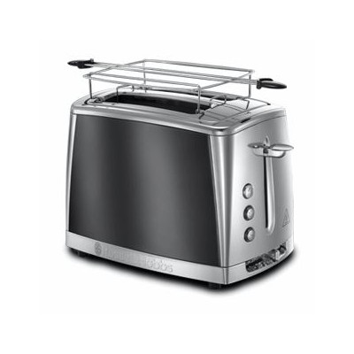 Тостер Russell Hobbs Luna Moonlight 1550Вт, подогрев, разморозка, металл, серый (23221-56)