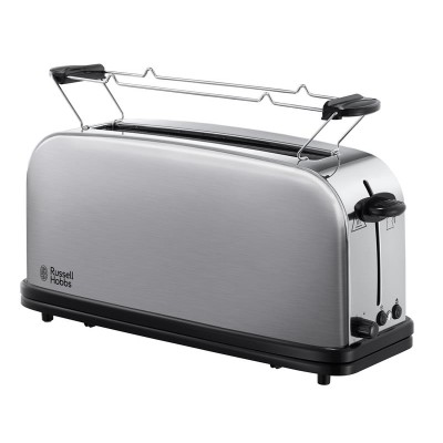 Тостер Russell Hobbs Oxford 1000Вт, длинные слоты, металл, серебристый (21396-56)